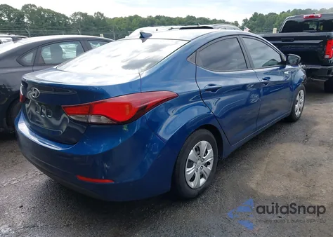 2016 Hyundai Elantra Se z USA, uszkodzony, nr VIN KMHDH4AE8GU618970